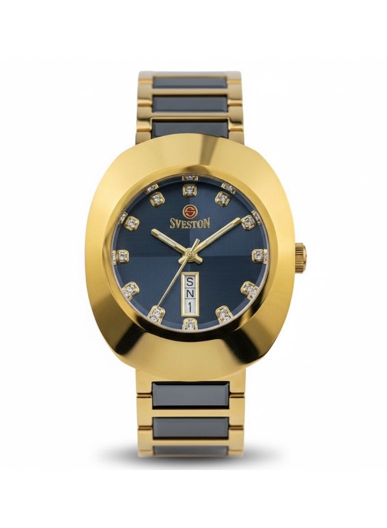 سيفيستون ساعة سفستون الرجالية دايستار موديل سيراميك فاخرة للرجال - Image 1